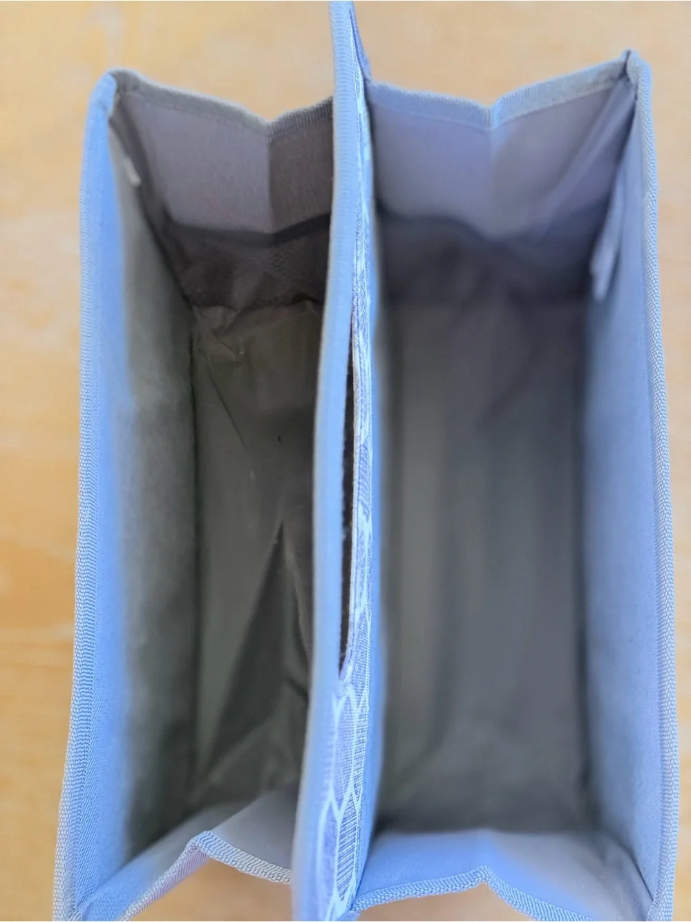 Thirty-One Stepping stones Gray Hexagon Fabric Storage Caddy